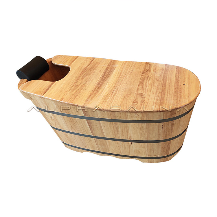 Freestanding Cheap Wooden Bathtub Tub Hinoki Wooden Bathtubs Portable Hot Tub Hotsale