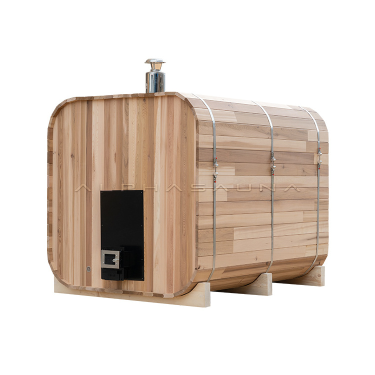 Customizable Size New Design 10 Person Square Cube Outdoor Wooden Steam Sauna Guangdong