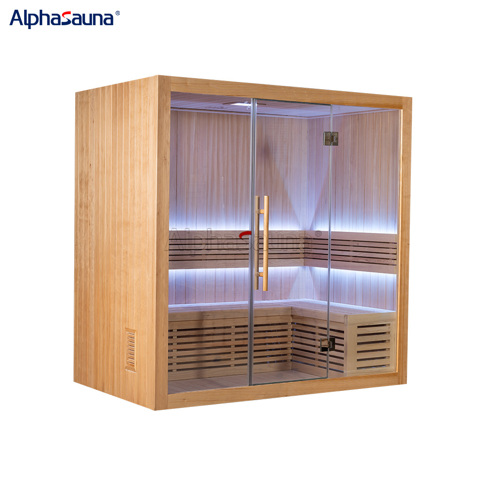 Trabitionnal Infrared 2 People Home Sauna Portable Far infrared sauna Cabin