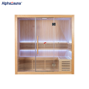 Trabitionnal Infrared 2 People Home Sauna Portable Far infrared sauna Cabin