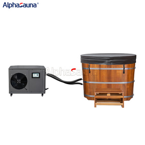 For Sports Recovery Portable Wood Cold Therapy Ice Bath Plunge Pool Recovery Tub