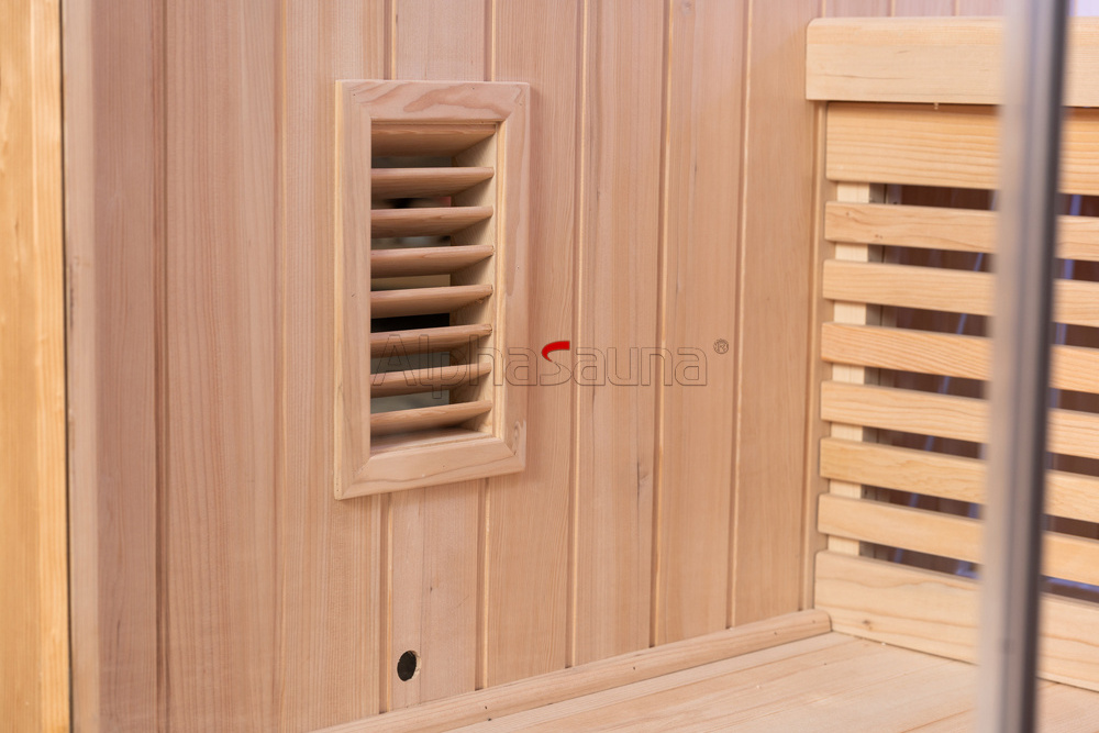 Trabitionnal Infrared 2 People Home Sauna Portable Far infrared sauna Cabin