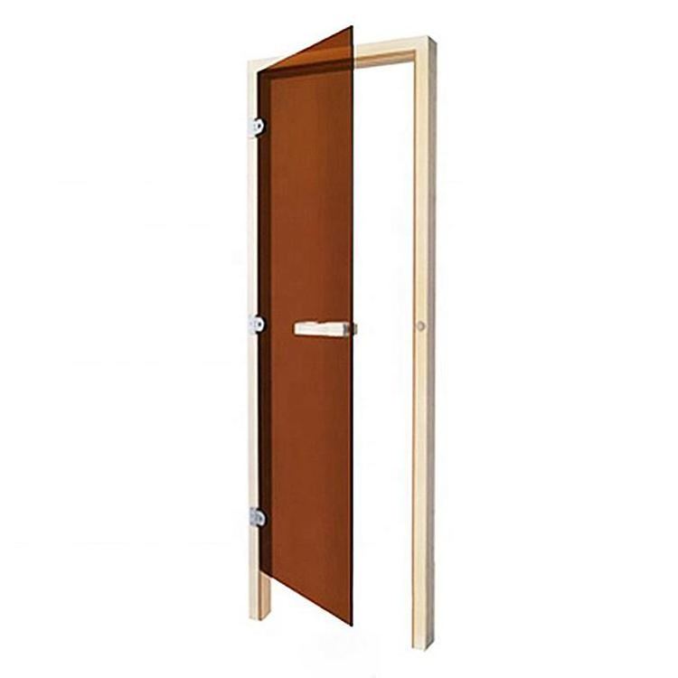 Alphasauna  Aluminium/Tempered Glass Sauna Doors For Wet Steam Bath Room