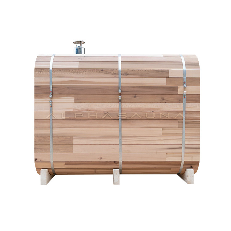 Customizable Size New Design 10 Person Square Cube Outdoor Wooden Steam Sauna Guangdong