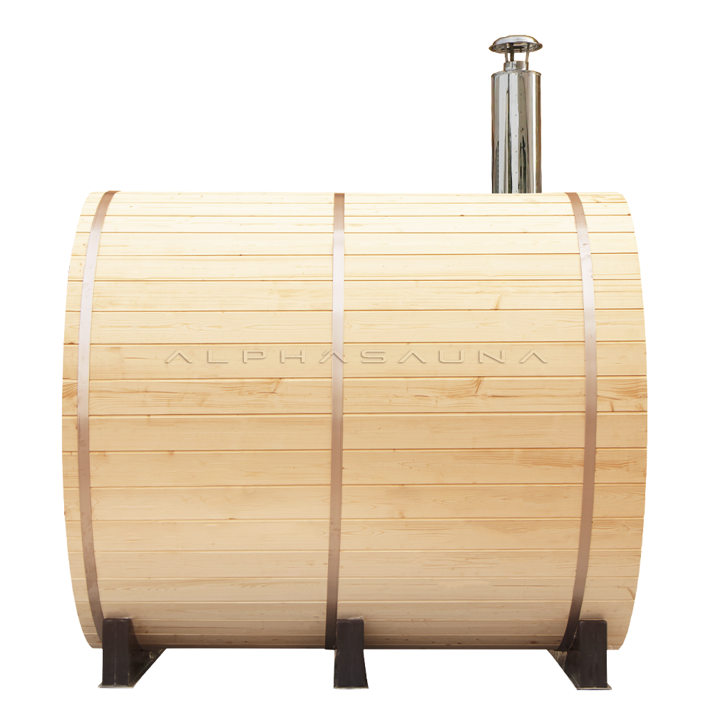 4-6 Persons Traditional Sauna Outdoor Barrel Sauna Room Home Sauna