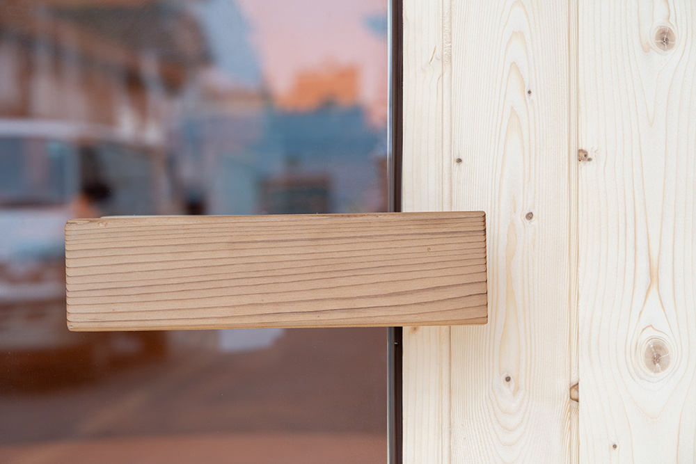 Tempered Glass Sauna Room Door Red Cedar Sauna Door Red Cedar Handle Wooden