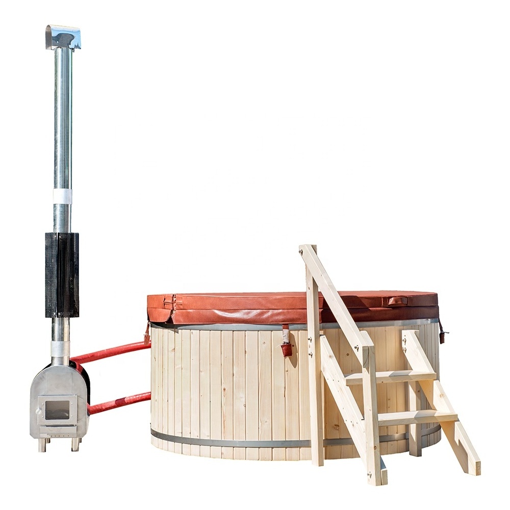 Alphasauna Unique High Quality External Wood Fired Stove Used In Wooden Hot Tub