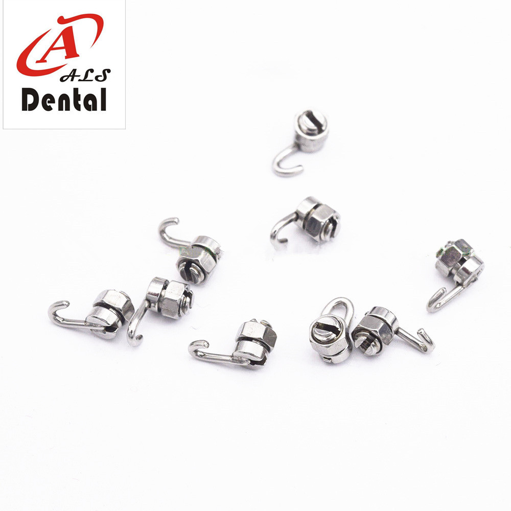 2023 20pcs per pack Dental orthodontics crimpable hooks activity hook stop locks  with tool