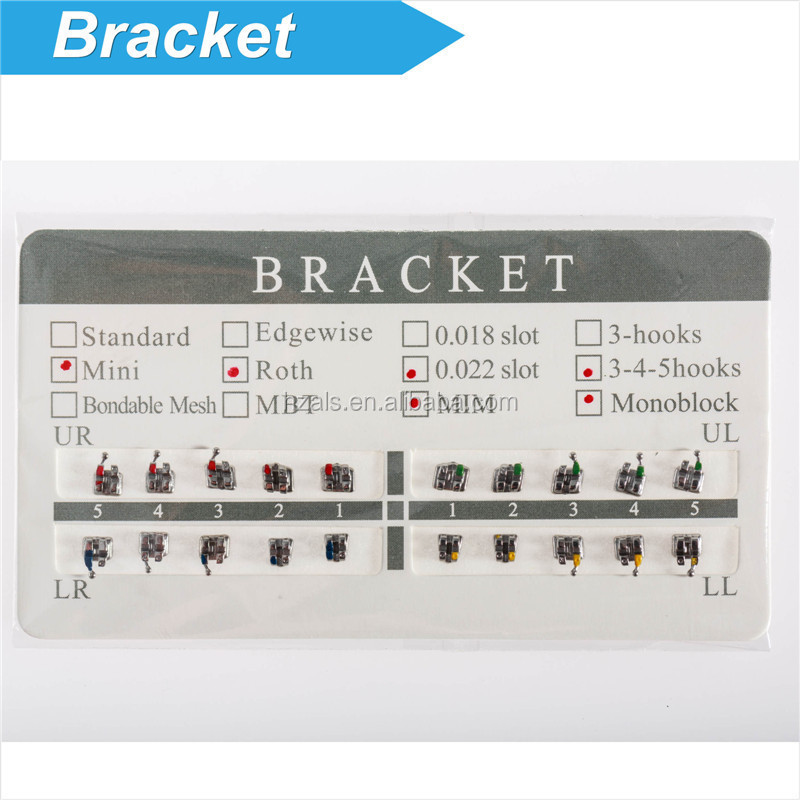 Hotsale China factory Ortho orthodontic braces 0.18 0.22 slot dental ortodontic bracket