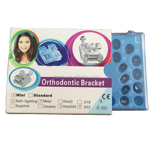 China supply Dental metal mini Roth slot .022 orthodontic self-ligating braces with instrument