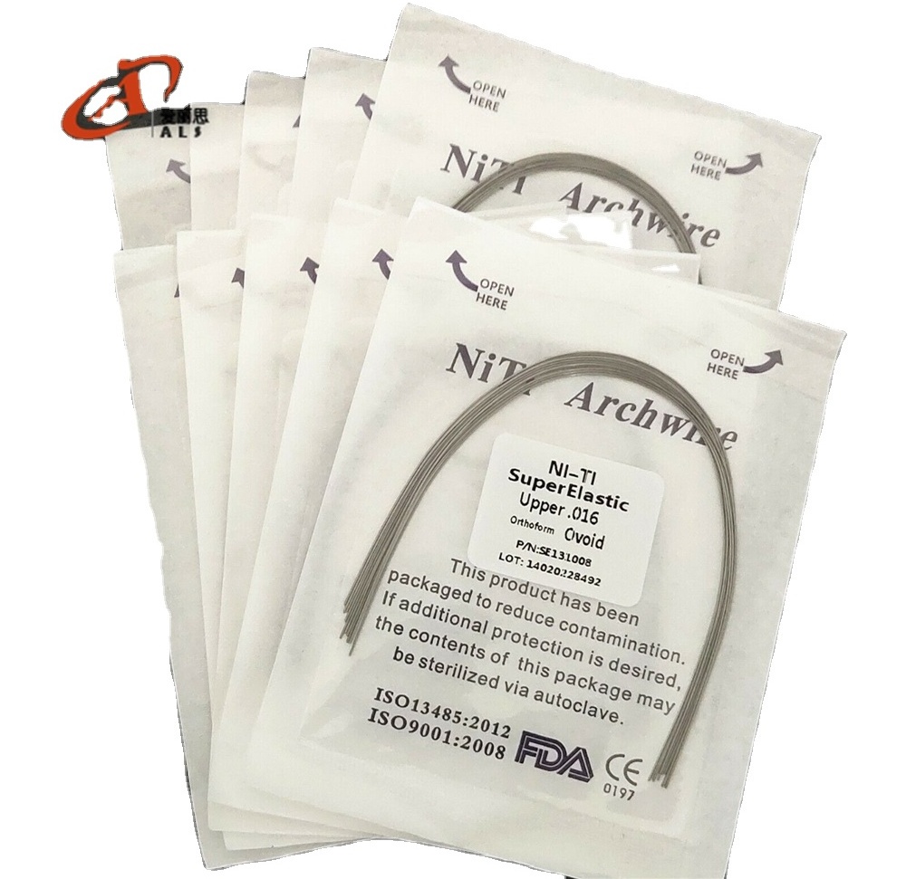 NEW NEW 2024 10pieces/pack ALS Dental Orthodontic SS wires for Brace bracket round and rectangular 10pcs per pack