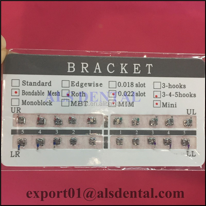 Hotsale China factory Ortho orthodontic braces 0.18 0.22 slot dental ortodontic bracket