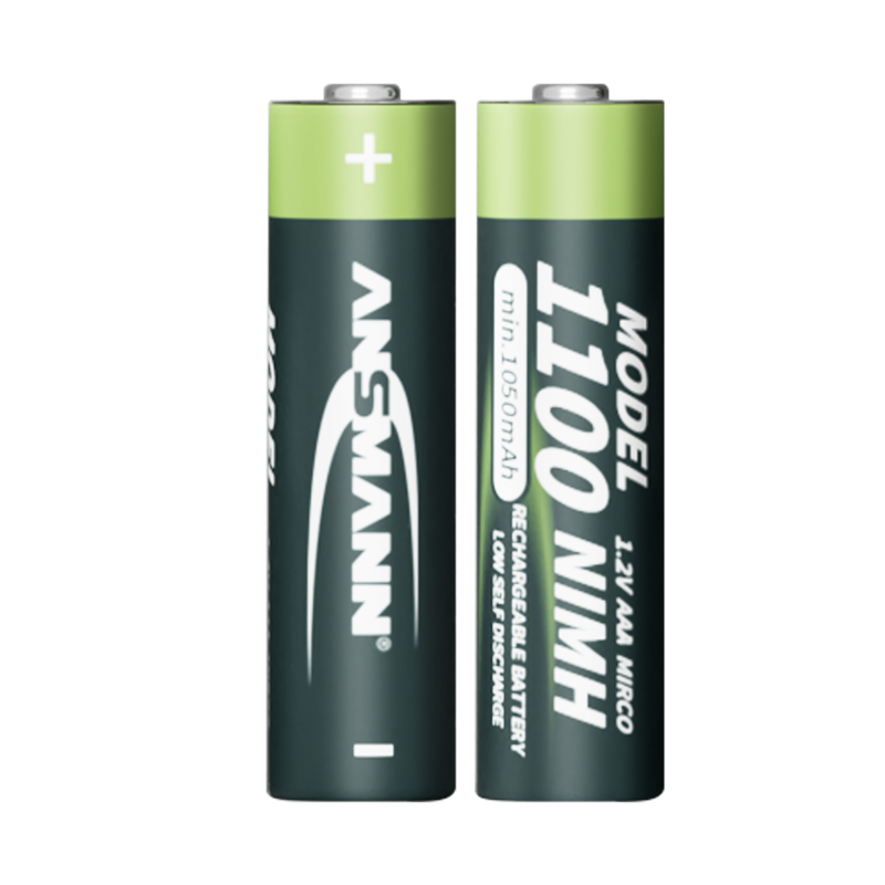 Ansmann blister 1100mAh nimh 3a rechargeable battery aaa nimh small rechargeable battery 2 pieces