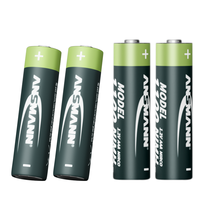 Ansmann high capacity 1.2V aaa rechargeable nimh aaa battery 1100mah for sale