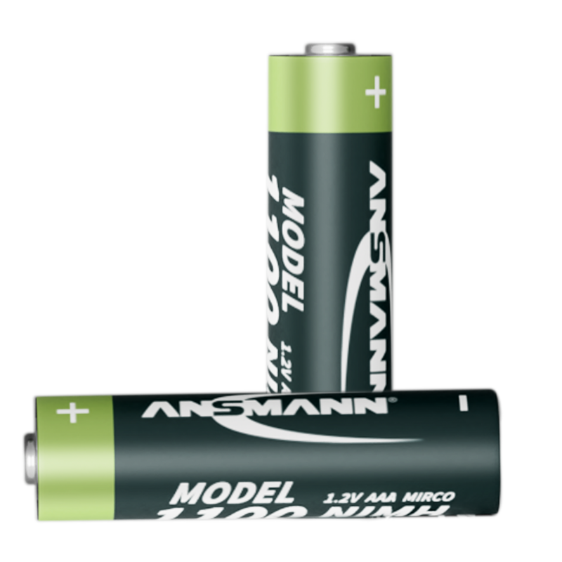 Ansmann blister 1100mAh nimh 3a rechargeable battery aaa nimh small rechargeable battery 2 pieces