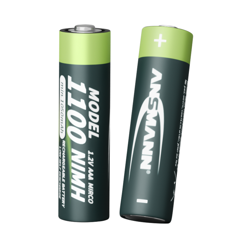 Ansmann blister 1100mAh nimh 3a rechargeable battery aaa nimh small rechargeable battery 2 pieces