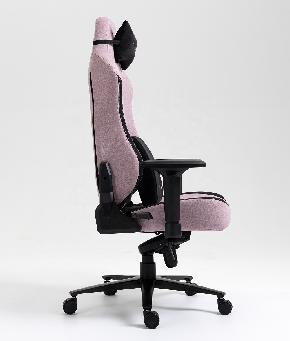 America Market EVO 2022 SERIES Pink SOFTWEAVE Fabric Extra Wide Frame Gaming Chair with Alu Base Computer Racing Chair