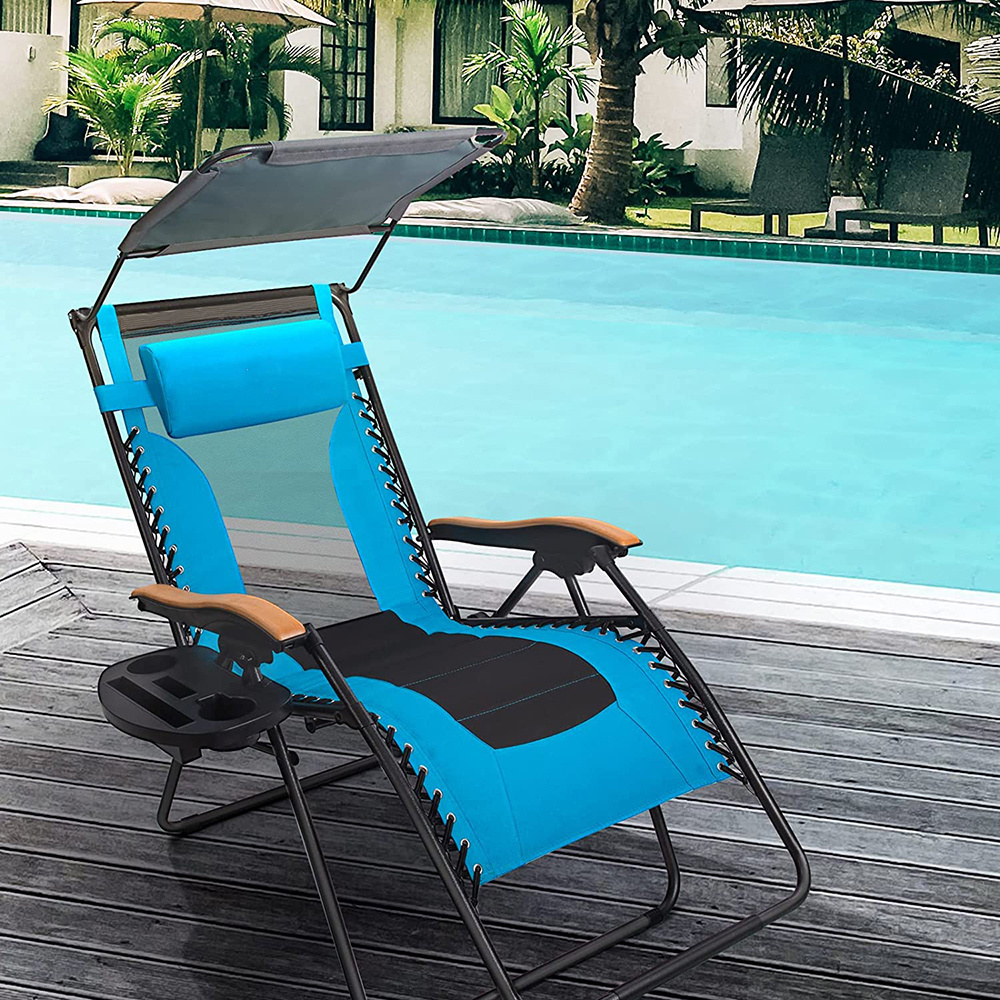 Custom cheap outdoor carp chair backrest collapsible camping folding fishing beach chair with Sun Shade