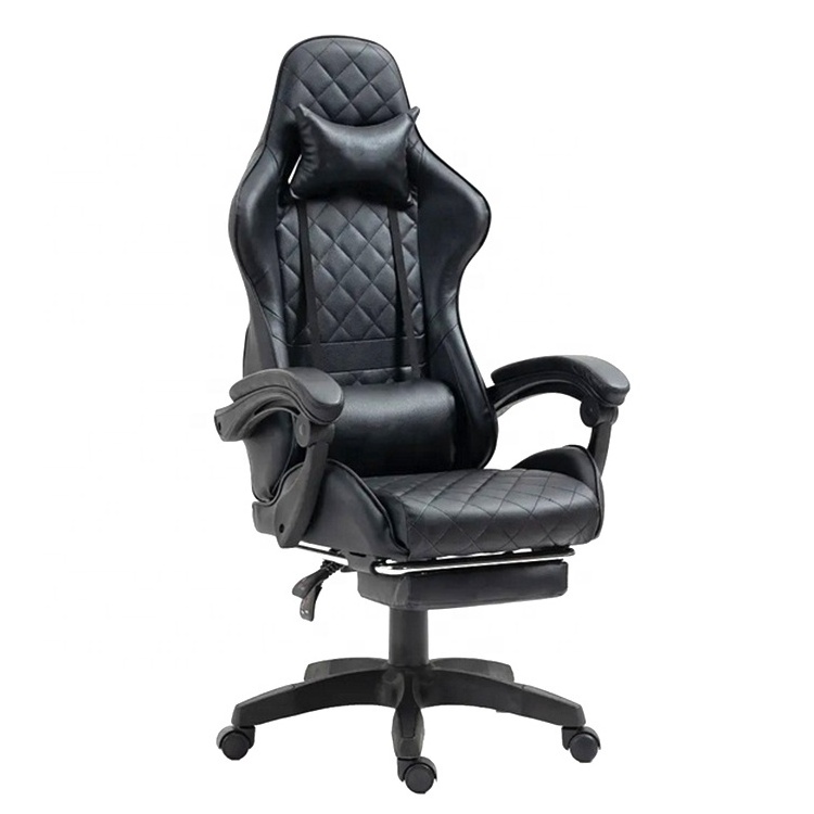 Cheap DDP Price Cool Diamond Sewing Rgb Black Leather Zero Gravity Modern Silla Gamer Office Racing Gaming Chair with Footrest