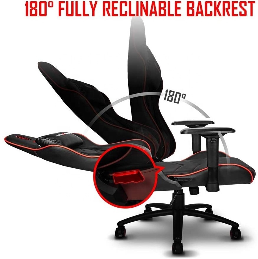 AQ Steel Frame Adjustable Backrest 4D Armrests Breathable Foam Ergonomic Headrest Cushion MSI MAG CH120X Gaming Chair