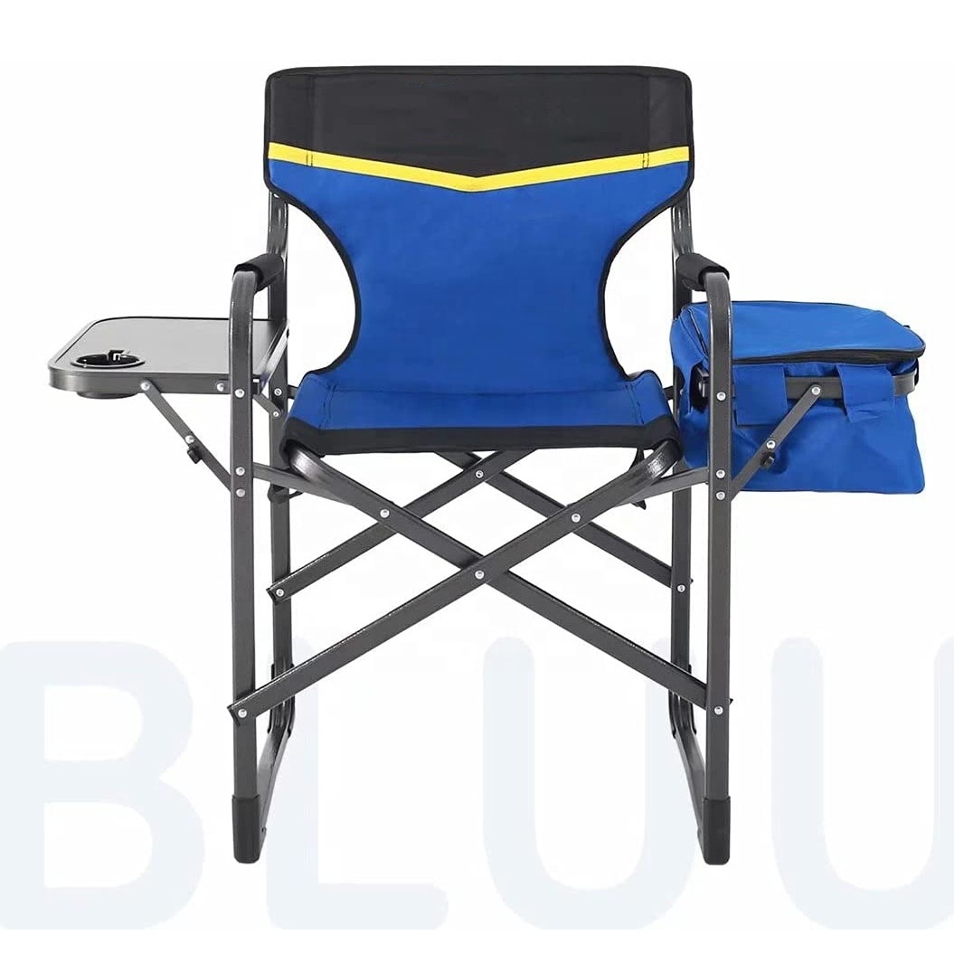 Outdoor Extra Compact Directors Breathable Mesh Camping Chair Portable Folding Chair with Large Side Table & Cup