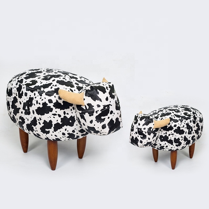 Creative Cute Animal Change Shoes Stools Solid Wood Deer Animal Storage Low Stool Sofa Bench Small Stool Chair For Kids