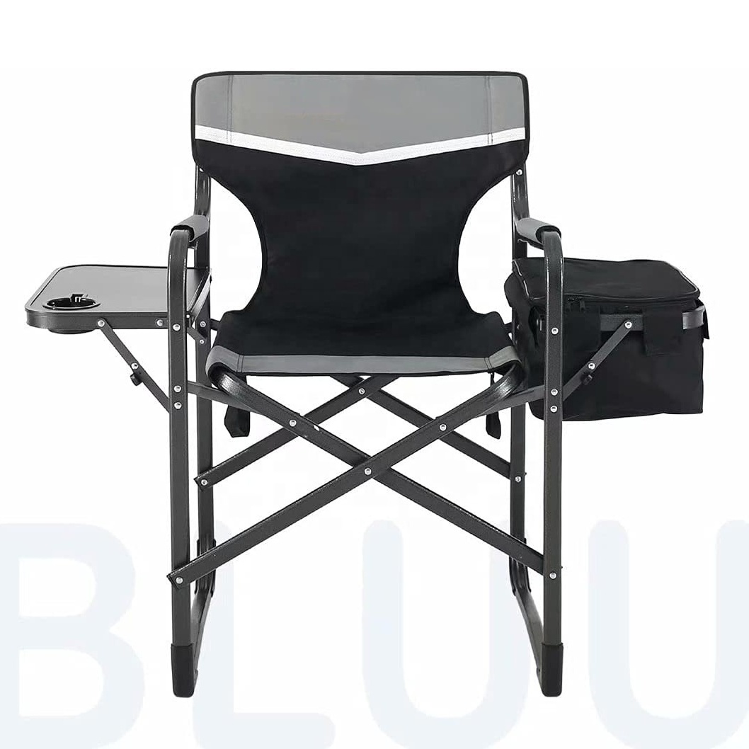 Outdoor Extra Compact Directors Breathable Mesh Camping Chair Portable Folding Chair with Large Side Table & Cup