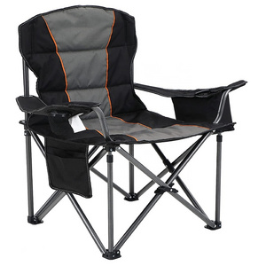 Oversized Padded Outdoor Camping Chairs Large Folding Camp Chairs for Adults with Carry Bag for Outside