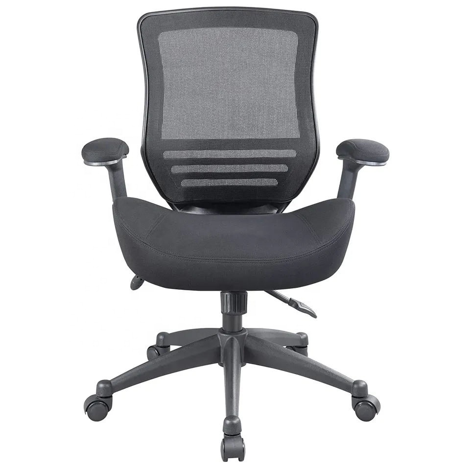 Oem Odm Class 4 Grey Frame Fabric Tilt Locking Rotate Heavy Duty Silla Gerencial Ergonomic Back Office Chairs with PU Wheels