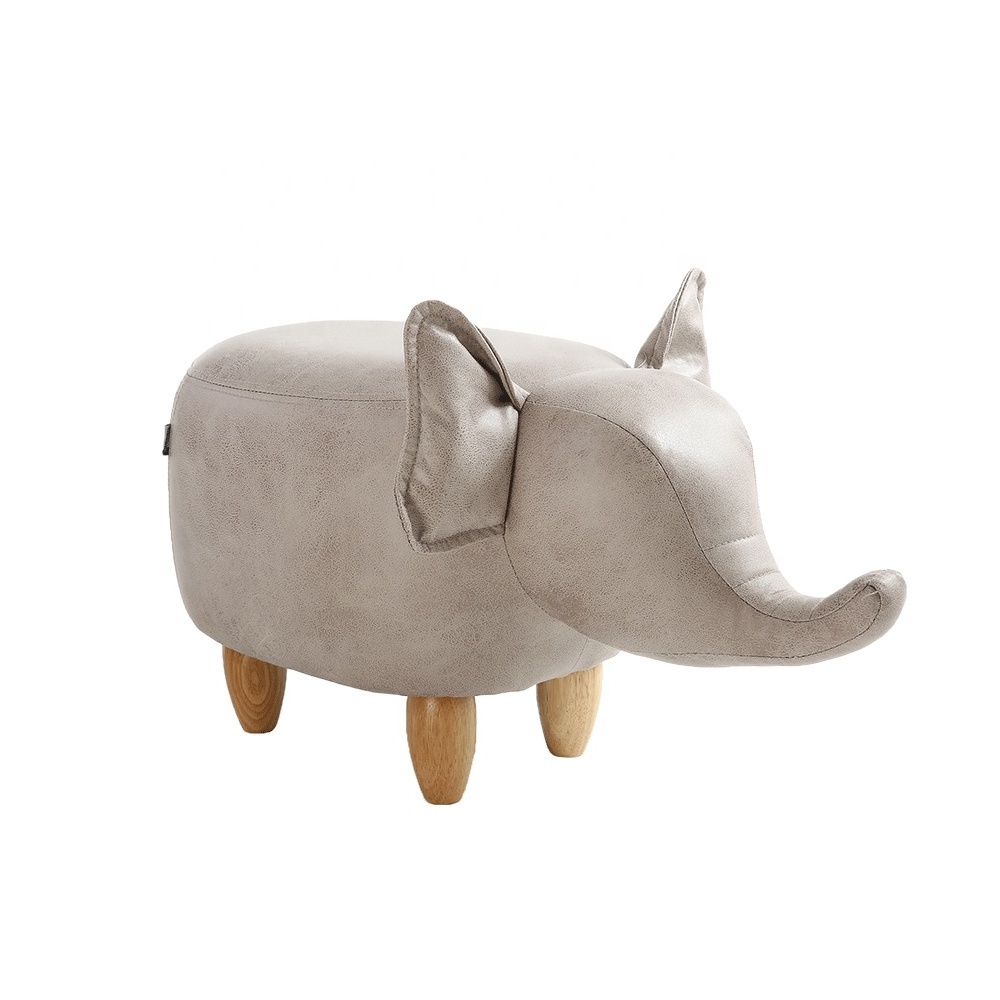 Animal Shoes Shoes Solid Wood Should Be Home Baby Cute Cartoon Sofa Stool Creative Elephant Children Small Bench