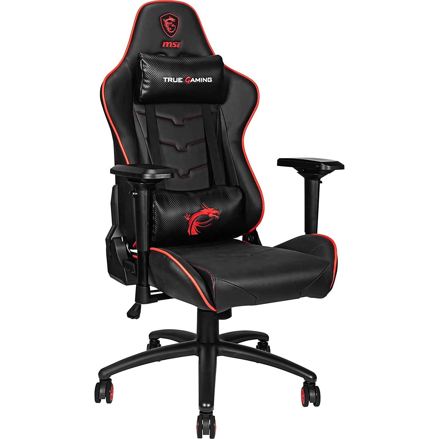 AQ Steel Frame Adjustable Backrest 4D Armrests Breathable Foam Ergonomic Headrest Cushion MSI MAG CH120X Gaming Chair