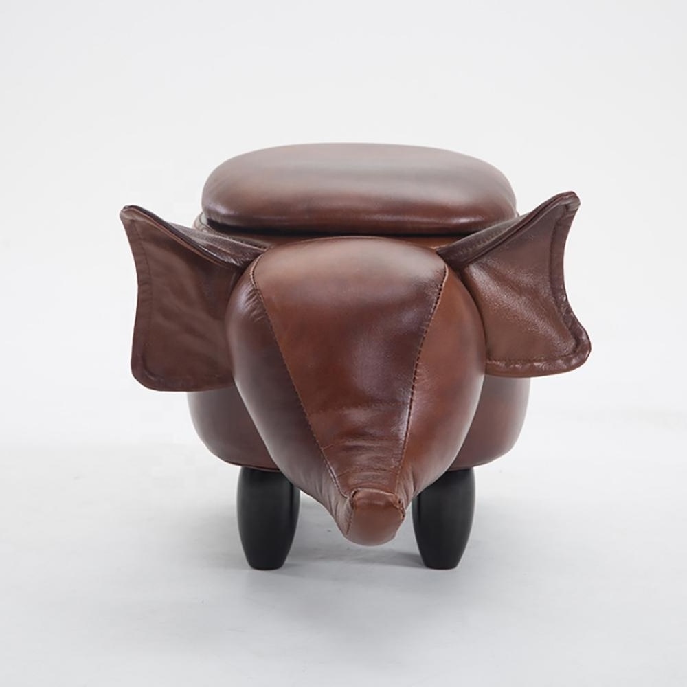 Animal Shoes Shoes Solid Wood Should Be Home Baby Cute Cartoon Sofa Stool Creative Elephant Children Small Bench