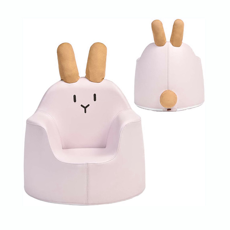 Toy Lazy Padded Cute Baby Small Sofa Seat Chair Blue Cartoon Rabbit Child Armchair Couch Kid Sofa for Girl Boy Birthday Gift