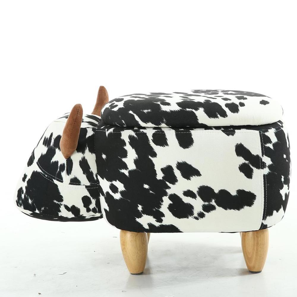 Creative Cute Animal Change Shoes Stools Solid Wood Deer Animal Storage Low Stool Sofa Bench Small Stool Chair For Kids