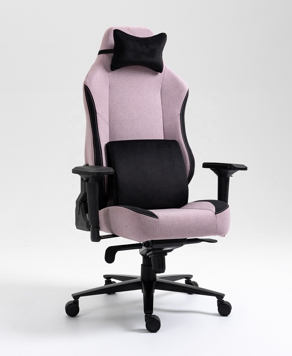 America Market EVO 2022 SERIES Pink SOFTWEAVE Fabric Extra Wide Frame Gaming Chair with Alu Base Computer Racing Chair