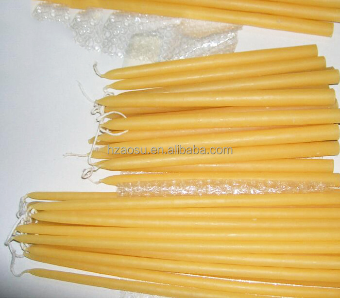 Organic Beeswax Taper Hand Dip Candles