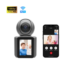 1080P WIFI Camera 2.8In IPS LCD Screen One Click Video Call Camera Night Vision Motion Detection Home Surveillance WiFi