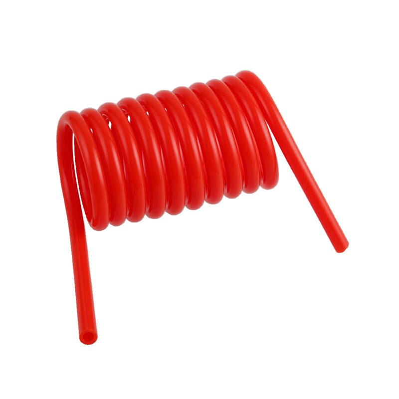 5*8 Polyurethane Recoil Air Hose With Air Fittings Connector Lightweight Pu Air Compressor Hose Pneumatic Spring Spiral Hose