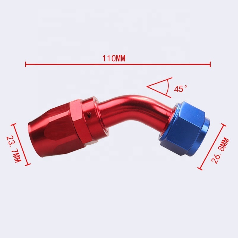 Automobile Modification Oil Cooling Joint Female Internal Thread 90 Degree Inverted Oil Pipe Joint