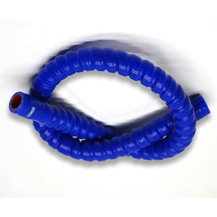 High Quality Corrugated Silicone Hose Fuel and Exhaust Rubber Hose with Custom Cutting and Moulding Processing Service