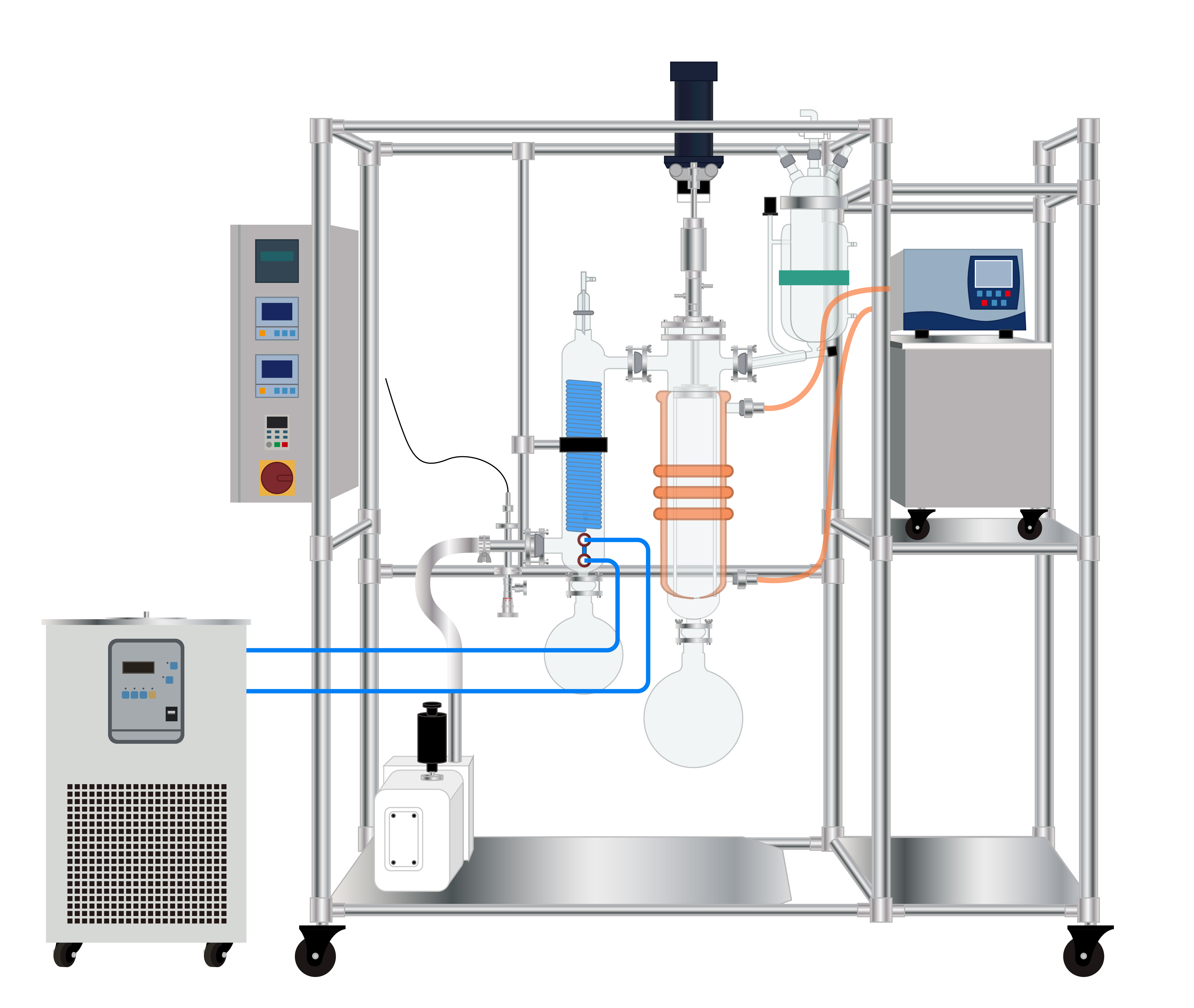 ANYAN Falling Film Evaporator for chemical industry thin film evaporator for juice milk syrup