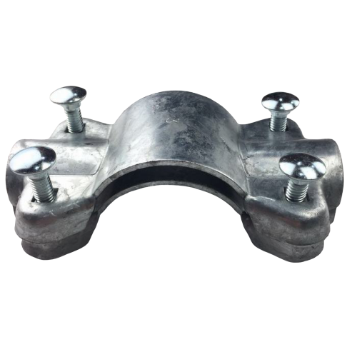 China oem custom metal stamping part high pressure 4-way cross pipe clamps galvanized fence clamps