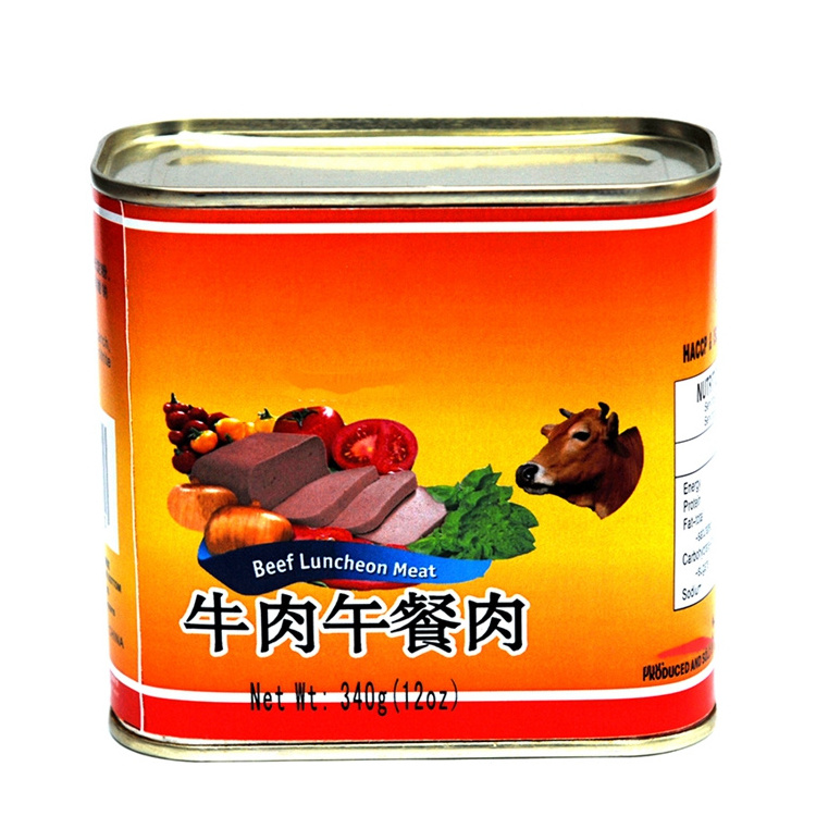 Guaranteed Quality Premium Trusted Quality Beef Chicken Canned Luncheon Meat 340g Halal For Halal African Muslim Food Cook