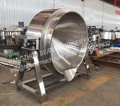 High quality industrial heating soup boiling cooking tank jacketed pot milk boiler honey boiling machine cyrup boiler