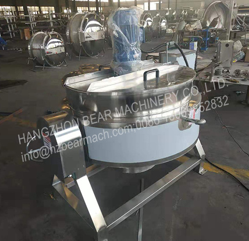 High quality industrial vegetable jacketed kettle pan jacketed pot fruit boiling machine