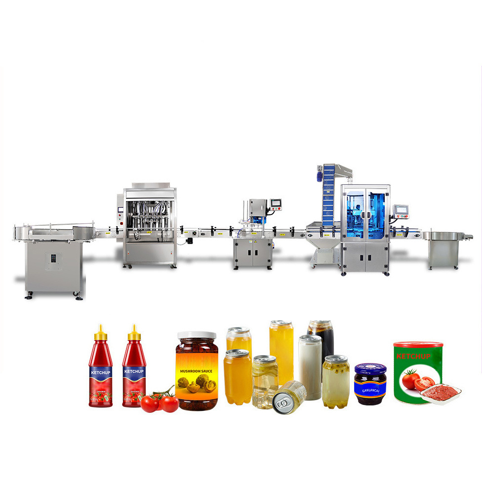 Automatic liquid filling machine edible oil honey syrup filling production line shampoo oral liquid filling machine