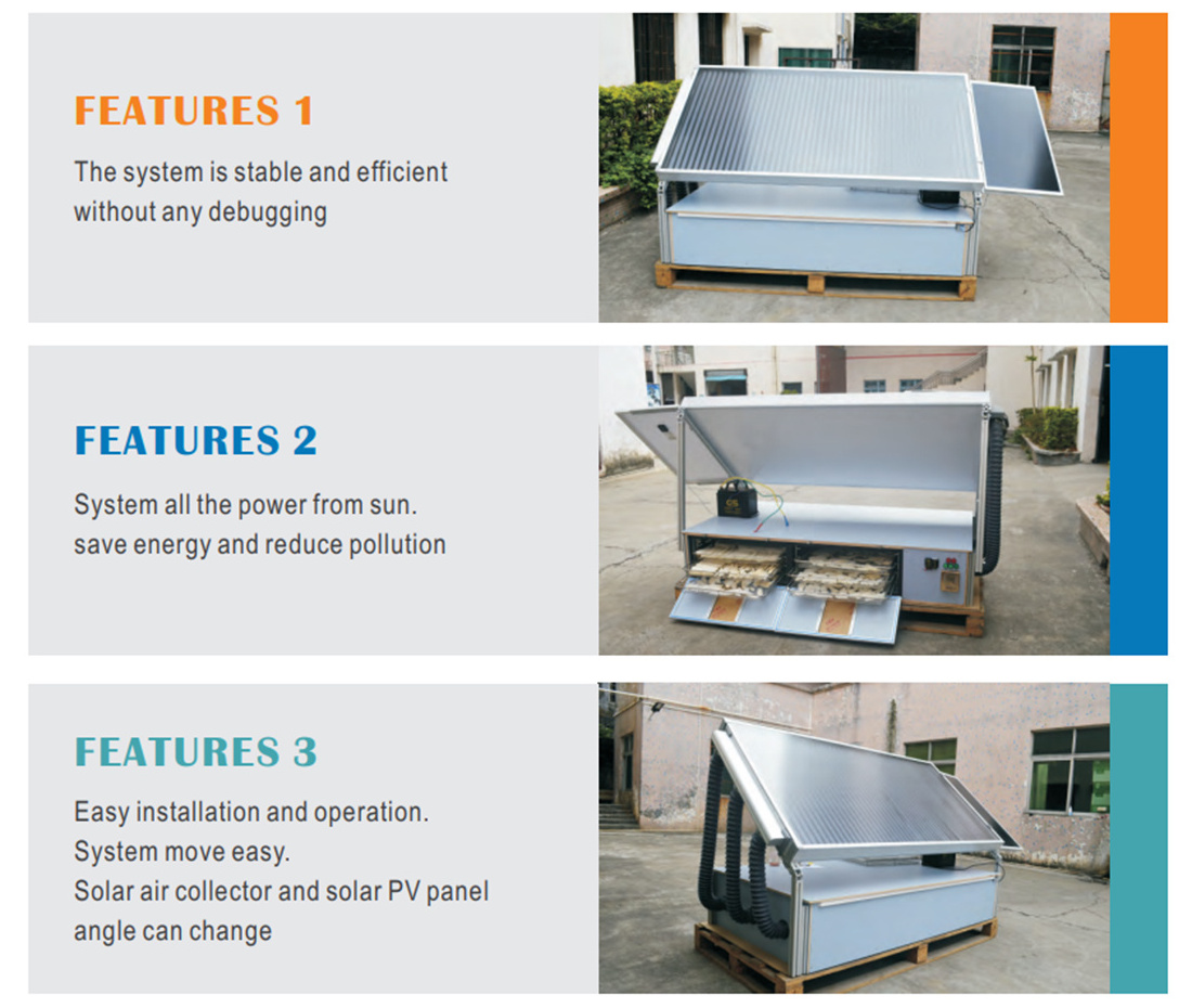 Easy Operation Portable Simple Commercial Energy Saving With Trays Solar Dryer Solar Food Fruit Dryer