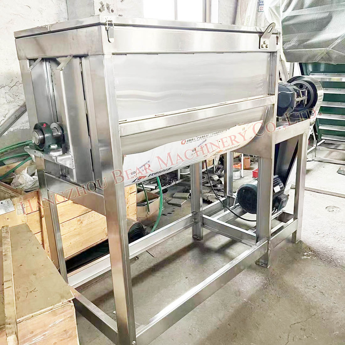 Hot selling a ribbon mixer horizontal spiral belt ribbon dry mixer