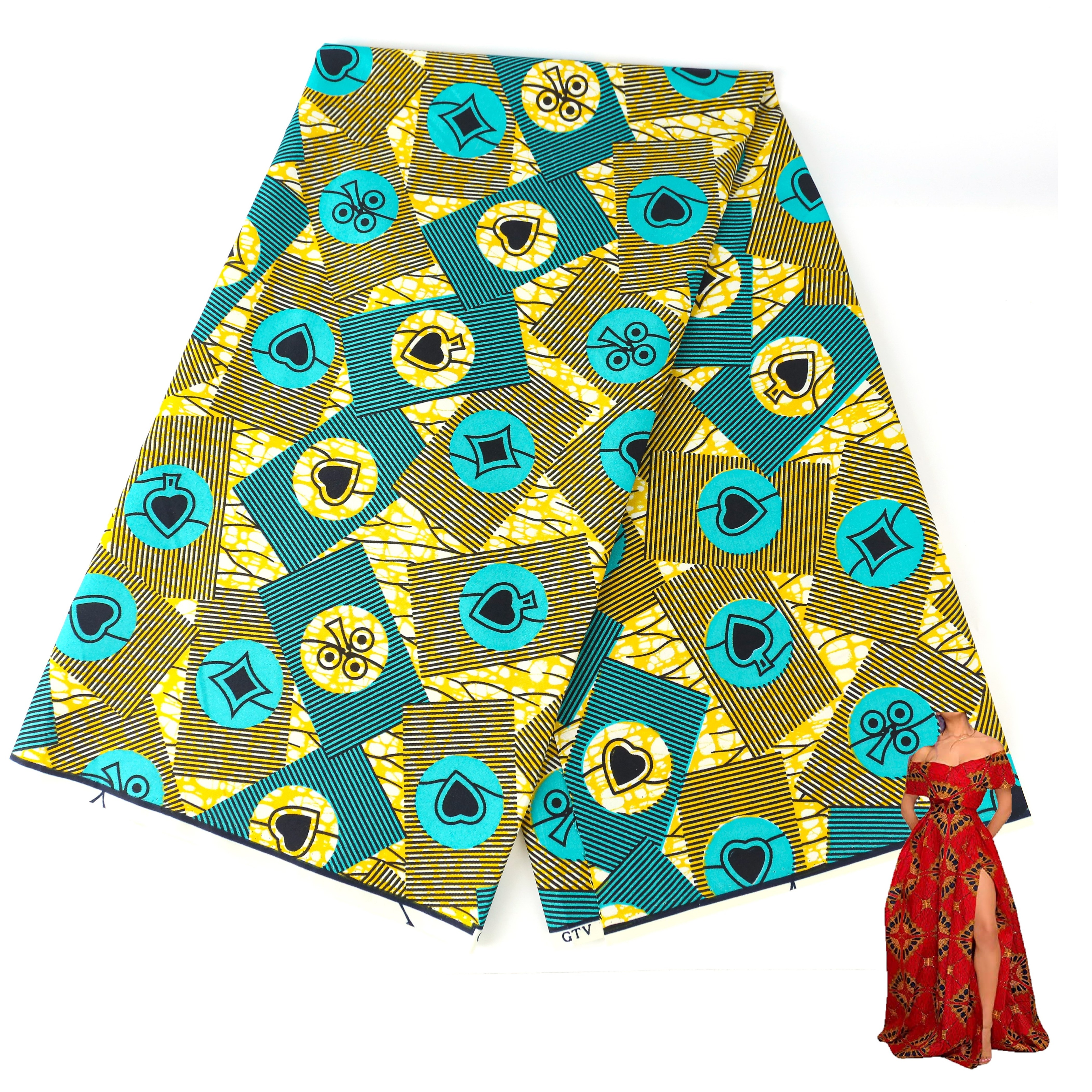 african wax prints fabric 6 yards african cotton real wax printed cloth veritable real wax fabric