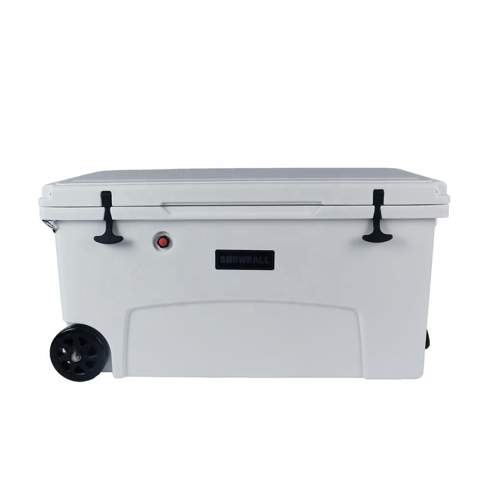 BENFAN 75QT Middle Size Food Grade Materials Ice Chest Chilly Bin Cool Box Wheeled Coolers